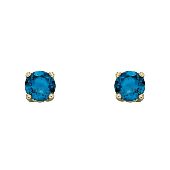 London Blue Topaz Stud Earrings