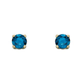 London Blue Topaz Stud Earrings