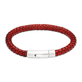 Hatched Leather Bracelet