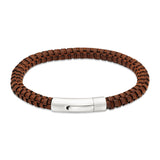 Hatched Leather Bracelet
