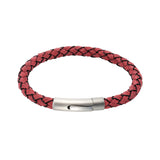 Leather Bracelet with Black Edge
