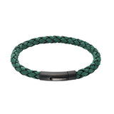 Leather Bracelet with Black Edge