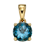 London Blue Topaz Pendant Necklace