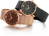 Graphite and Rose Gold Ladies Watch