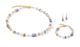 GeoCube necklace Special Edition with Blue Aventurine