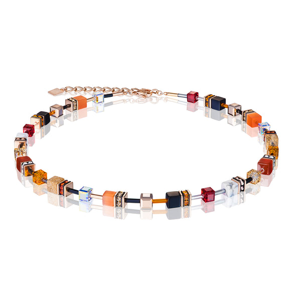 GeoCube necklace Special Edition with Carnelian