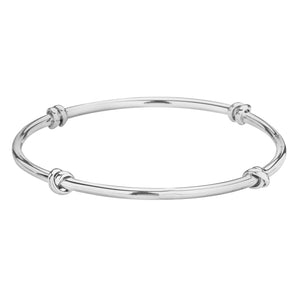 Four Knot Silver Bangle