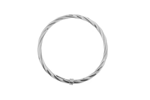 Entwined Silver Bangle