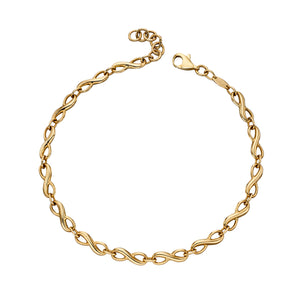Gold Infinity Link Bracelet