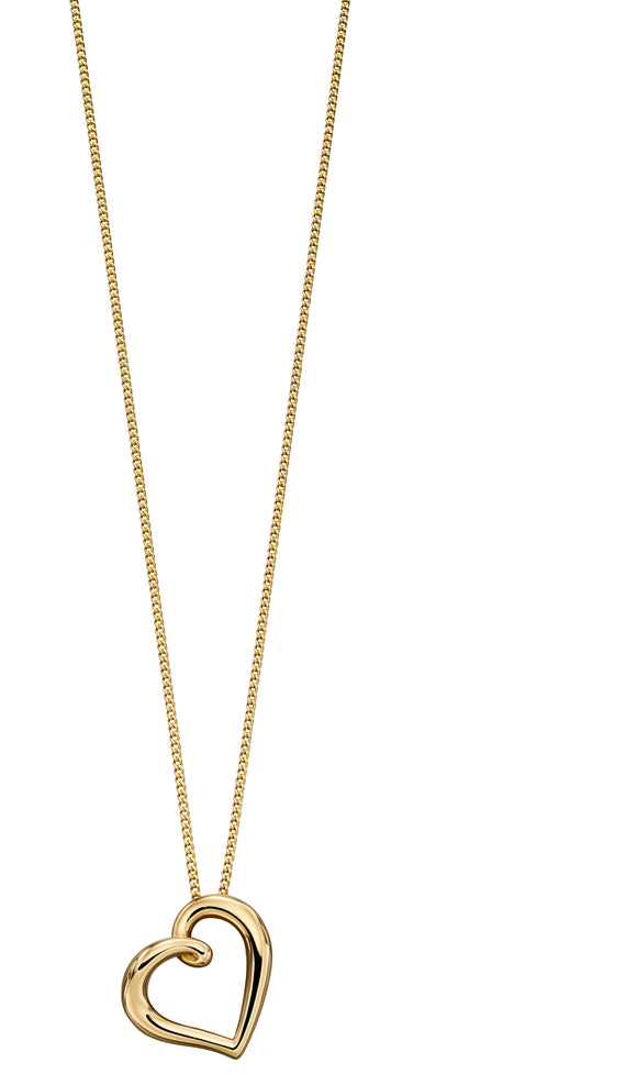 Yellow Gold Heart Necklace