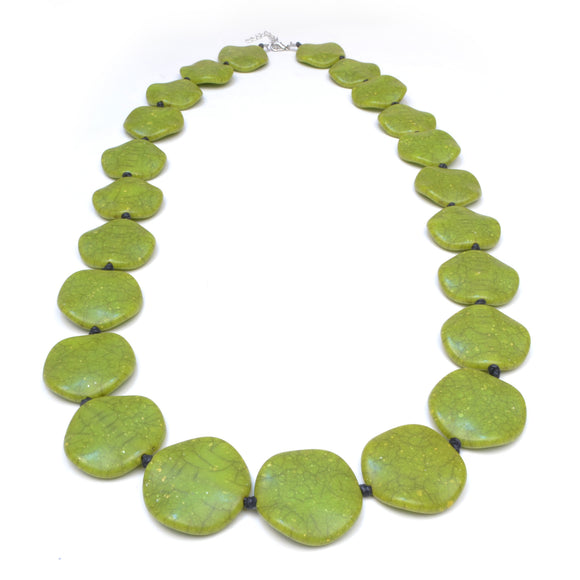 Riri Long Green Necklace