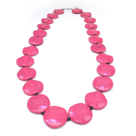 Riri Long Pink Necklace