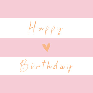 Birthday Stripe Pink