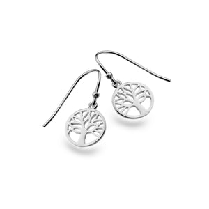 Contemporary Tree of Life Drop Earrings